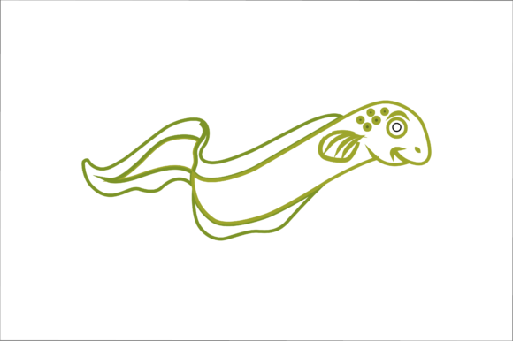 Animal Eel Cartoon Color Line: A Dynamic Vector Toolkit