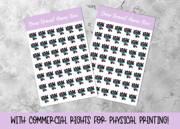 Bouquet Color Planner Sticker Sheet: A Designer's Floral Toolkit