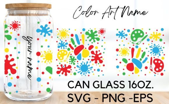 Color Art Name Libbey Glass 16 Oz SVG: Elevate Your Drinkware