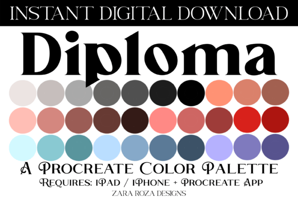 Diploma Procreate Color Palette: A Designer's Guide to Its Versatility