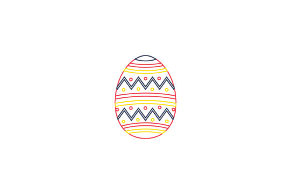 Easter Egg Yellow Line Color Line: A Design Asset for Vibrant Projects
