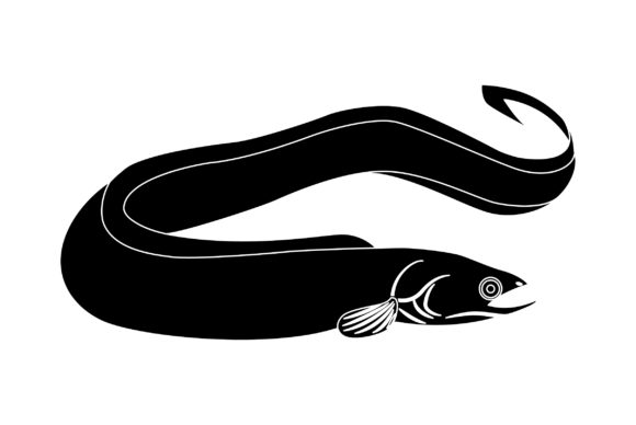 Eel Vector Design Solid Color: A Dynamic Asset for Modern Creators