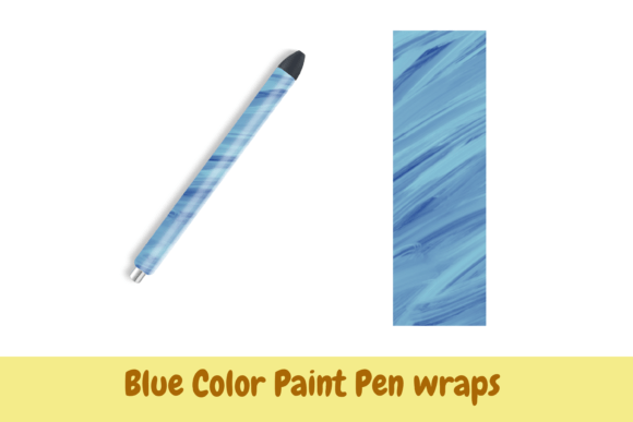 Elevate Your Craft with This Blue Paint Pen Wrap PNG