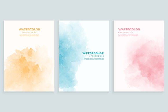 Elevate Your Projects with a Watercolor Cover Design Set