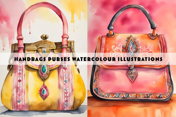 Handbags Watercolour Illustration: A Designer's Guide to Elegant Artistry