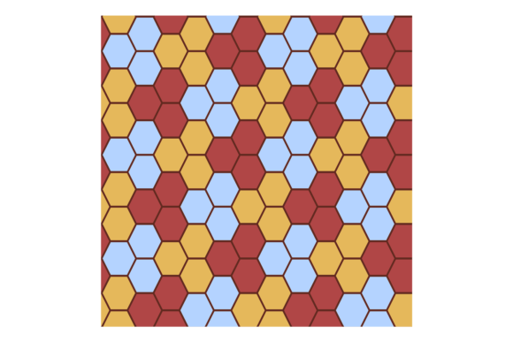 Hexagonal Color Tile Pattern: A Mosaic Sea for Modern Design