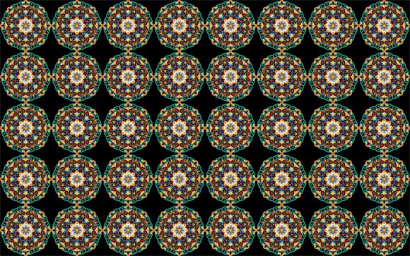 Panda Flower Rays Outline Color Gradatio: A Pattern for Every Project