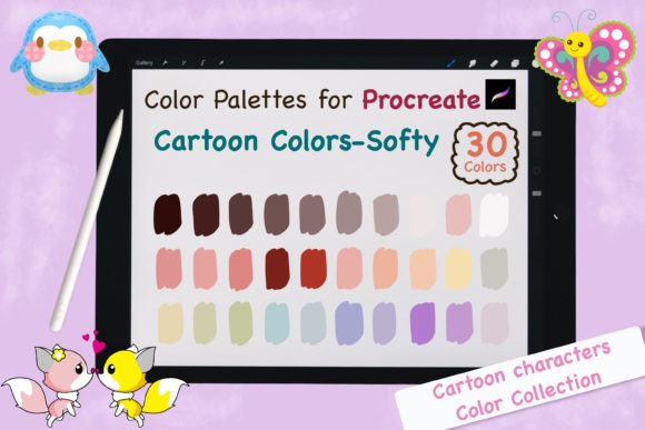 Procreate Color Palettes-Cartoon Softy: Your Shortcut to Vibrant Art