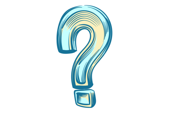 Question Mark in Color Plastic Style: A Modern Display Font