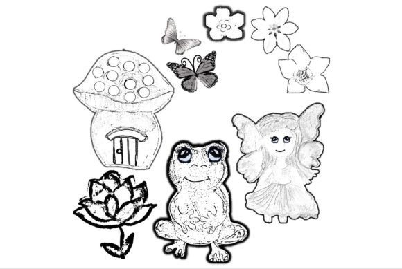 Sparkling Enchantment: Using Garden Fairies Watercolour Clipart