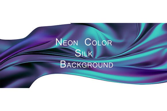 The Allure of Neon Color Silk Background